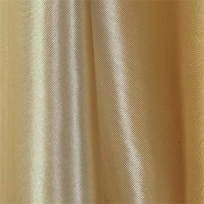 블라우스와 드레스를 위한 50dx75d 금 견모슬린 구성 87gsm 폴리 사틴