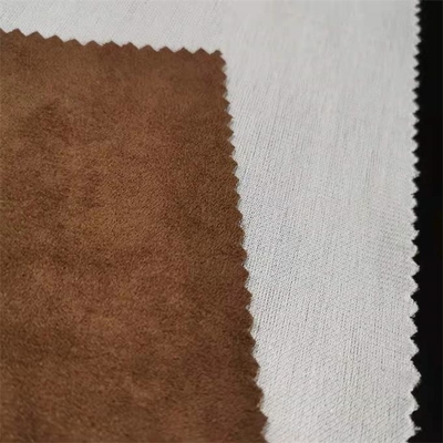 200gsm 75d 폴리에스테르 스웨이드 구성 150CM은 1야드에 접착했습니다